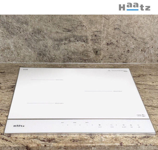 [하츠후드연동기능] 하츠 클레르 화이트 인덕션 3구 전기레인지 초강력부스터 EIC-30HWR252, 빌트인, EIC-30HWR252(배송만요청)