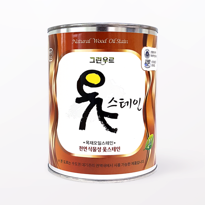 옻스테인 1L 4L, 월넛, 1개