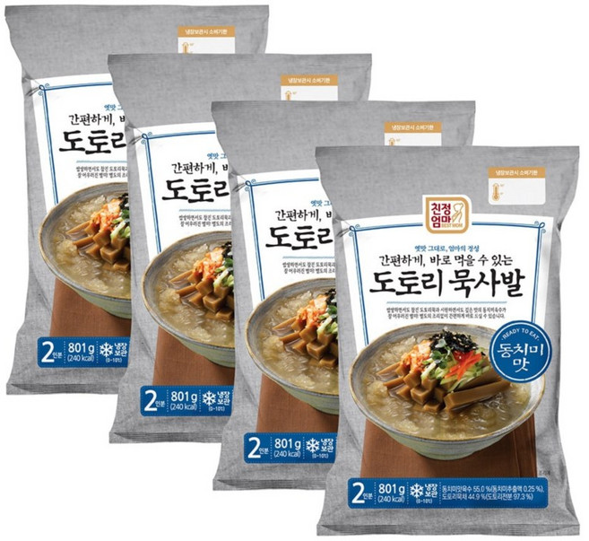 [코스트코] 도토리 묵사발 801g X 4 664645, 4개