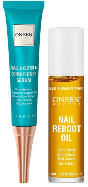 Onsen Secret 온센 시크릿 네일 및 큐티클 컨디셔너 세럼 + 네일 리부트 오일 2종, 1개 - 쿠팡