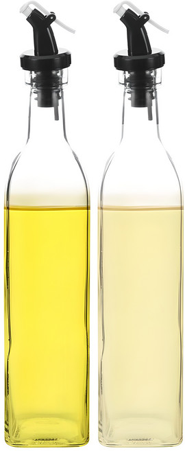 시노글라스 오일병 블랙, 500ml, 2개