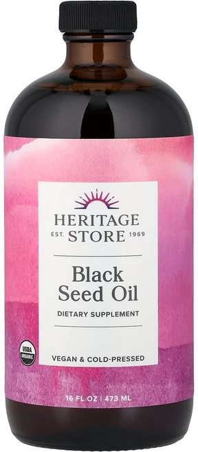 Heritage Store 헤리티지스토어 블랙시드 오일 473ml 리퀴드 건강관리 영양제, 1개 - 쿠팡