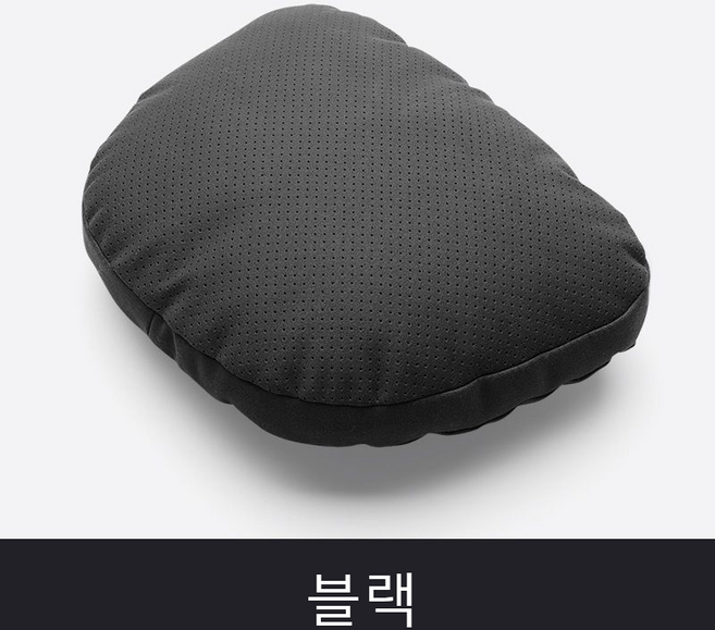 리빙쉘 마이바흐 스타일 차량용 목쿠션 세트, 2개, 블랙