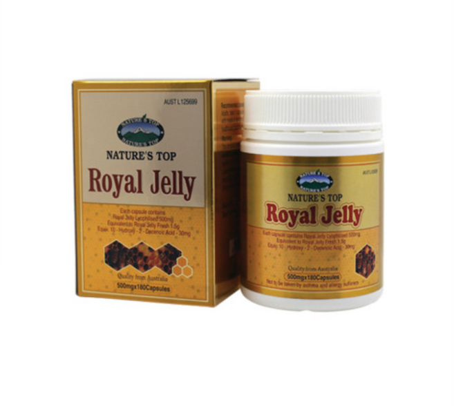 호주 네이쳐스탑 로얄제리 500mg 180캡슐 로얄젤리 로열제리 Royal Jelly, 180정, 1개