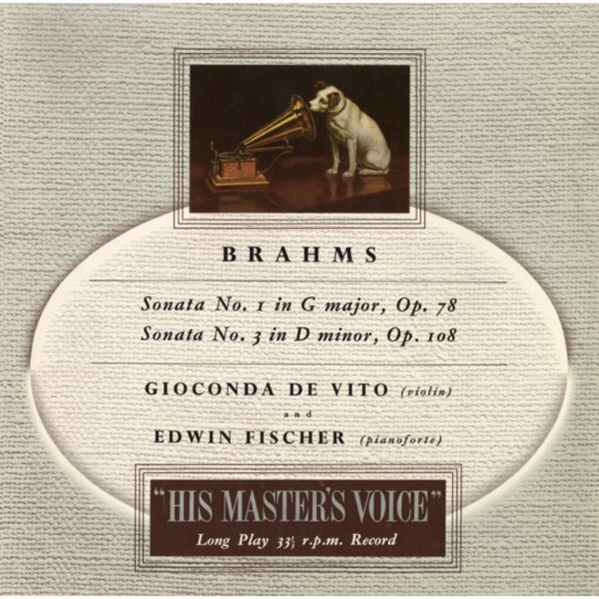 [LP] Gioconda De Vito 브람스: 바이올린 소나타 1번 3번 (Brahms: Violin Sonatas Op.78 108)[LP]