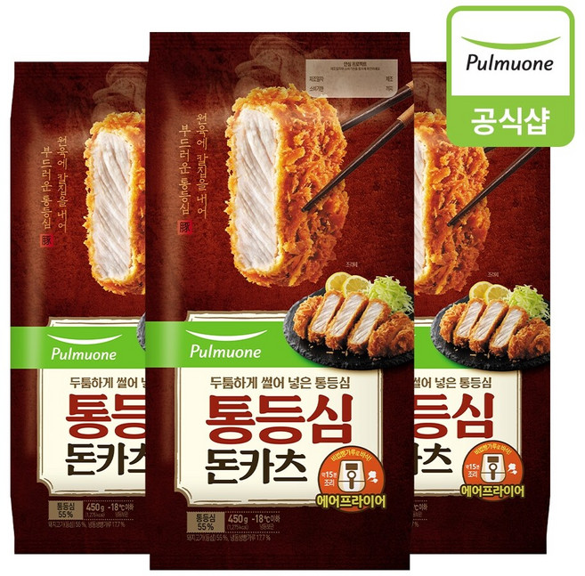 풀무원 통등심돈카츠 450g 3개