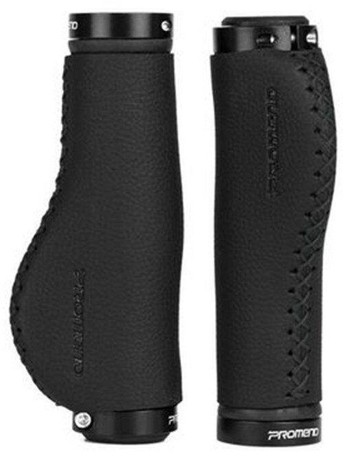 자전거 MTB 핸들 그립 손잡이 바엔드 락그립, 손목형, 블랙, 1세트