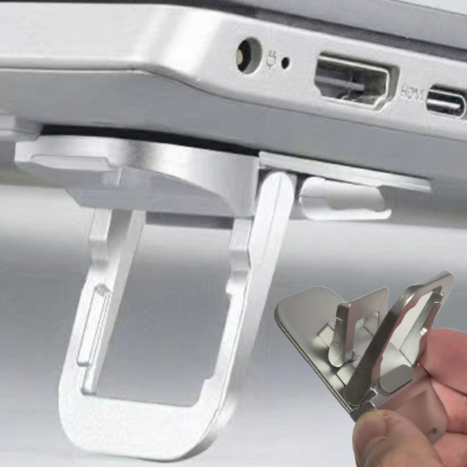 안심구매단 노트북 각도조절 다리 키보드 높이조절, 실버