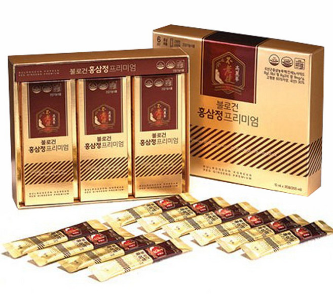 불로건 6년근 홍삼정 프리미엄 10ml 30포 홍삼스틱 면역력 건강 선물세트, 300ml, 1박스