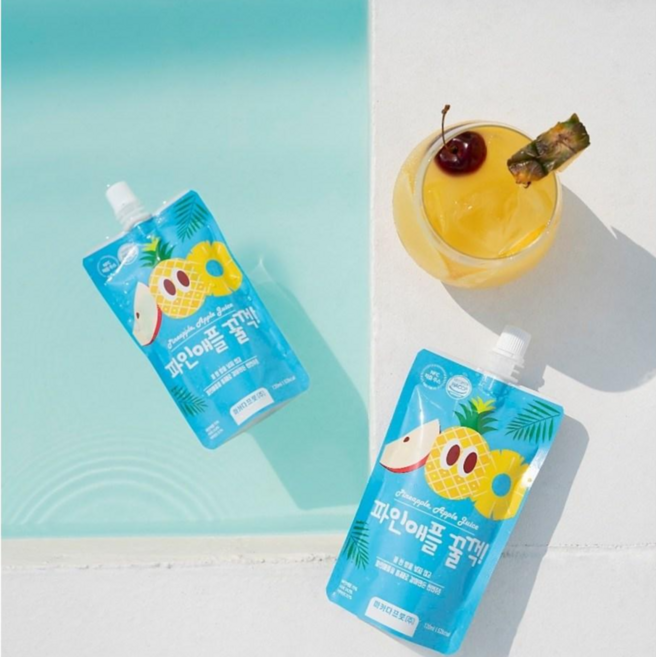 마카다프룻 파인애플꿀꺽 파인애플주스 NFC, 60개, 120ml