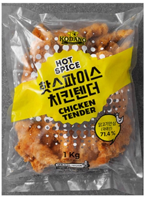 코다노 핫스파이스 치킨텐더, 1kg, 22개