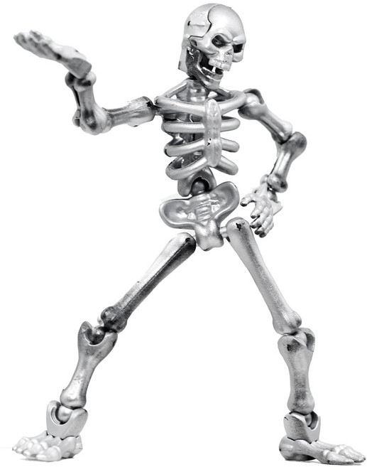 라푸유 막마 구체관절피규어 자석형 해골 액션피겨 구체관절 피규어 자유롭게 움직이는 캐릭터 구체관절인형 악마피규어 흑기사 액션피규어, 1개, 실버, 135mm