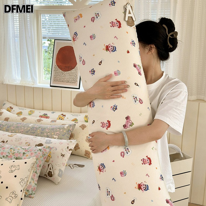 DFMEI A類水洗棉大抱枕靠墊長條靠枕可拆洗夾腿用女生側睡專用抱枕男生, 彩色蠟筆