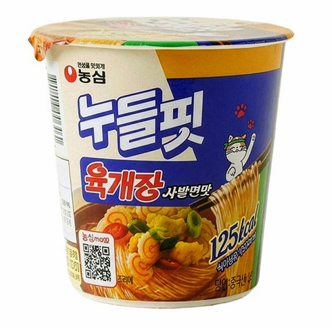 농심 누들핏 육개장사발면맛8개입, 2개
