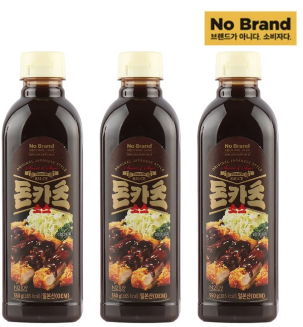 노브랜드 돈카츠 소스, 3개, 550g