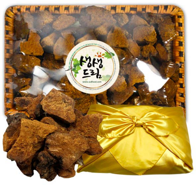 차가버섯 선물세트 1kg 러시아고급바구니 포장, 1개