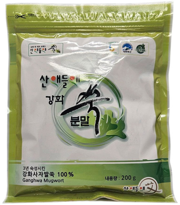 산애들애 강화사자발쑥 쑥분말, 200g, 10개