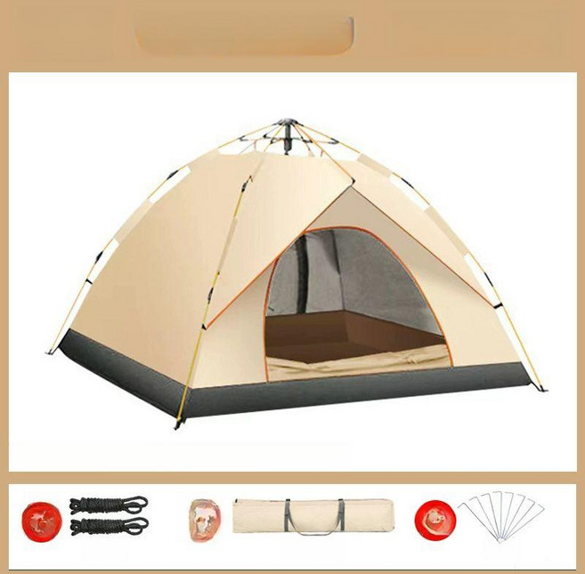 원터치텐트 캠핑 텐트 그늘막 원터치 패스트캠프 패스트캠프원터치텐트 캠핑용품, 기본 사용 인원, 자동 베이지화이트 2인용 더블 도어 B