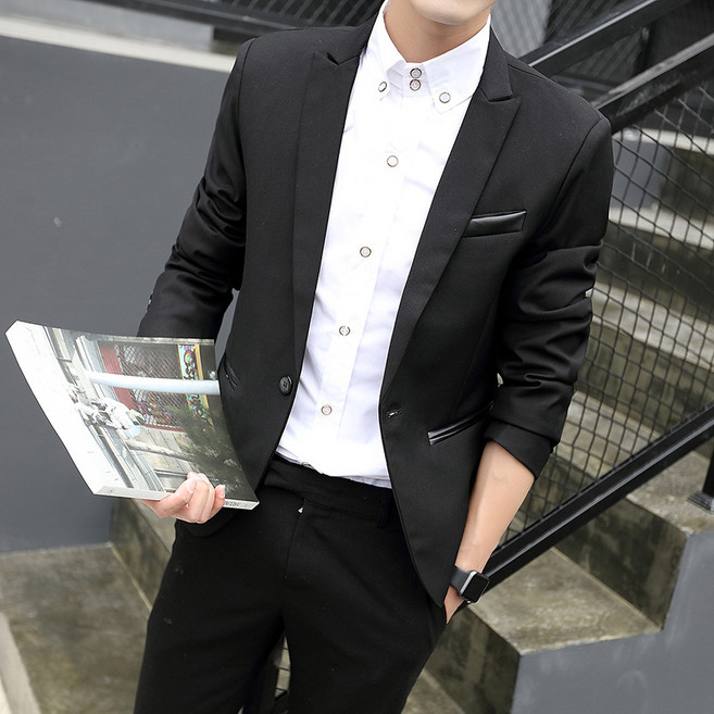 【韓版修身】男士西裝 休閒西裝 小西裝 西服外套 青年西服 商務休閒 職業通勤 修身版型 韓版設計 多色可選