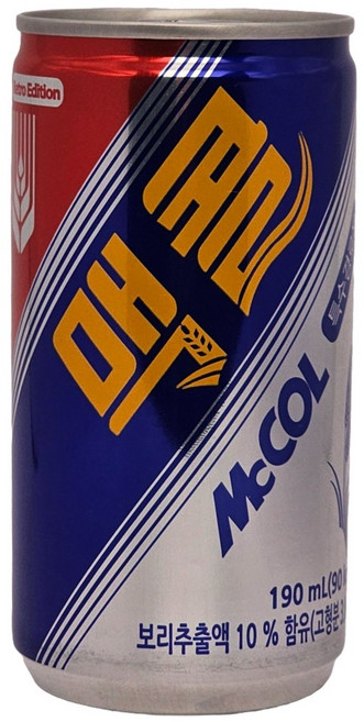 맥콜 탄산음료 보리음료, 190ml, 12개