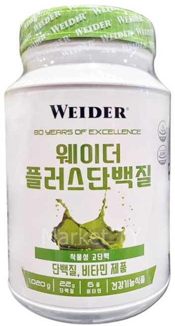 웨이더 플러스 단백질 1020g 녹차라떼 맛 코스트코 홍삼 대용량 대량 영양제 선물, 1개, 1.02kg