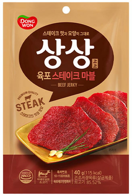 동원 상상육포 스테이크마블, 30개, 40g