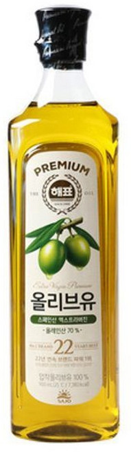 사조대림 해표 압착 올리브유 900ml 3개