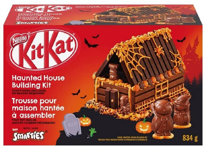 킷캣초콜릿 유령의집만들기 할로윈 키트세트 834g캐나다직배송, 1개, 834g
