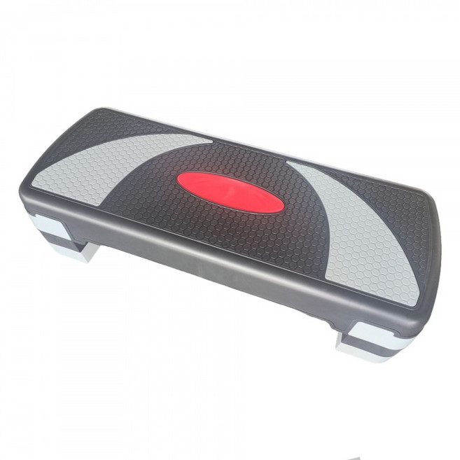 가정용 무소음 스텝박스 에어로빅 페달 피트니스 운동기구 실내 유산소 하체근력운동 저소음 홈트용 계단오르기 효과 장비 헬스장용, 78cm 발판 - 블랙 그레이 레드 코어