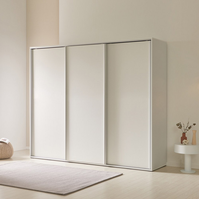 올데이 2000 슬라이딩옷장 E0 미닫이 장롱 맞춤옷장, 긴옷장+이불장+3단수납옷장B, 베이지