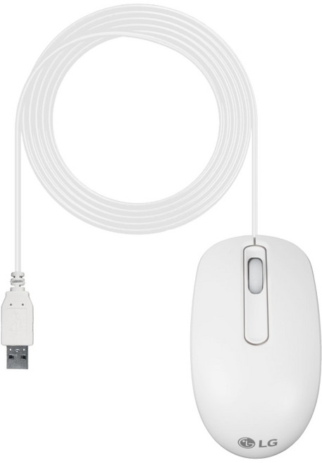 LG 정품 유선 마우스 화이트 AFW72969001