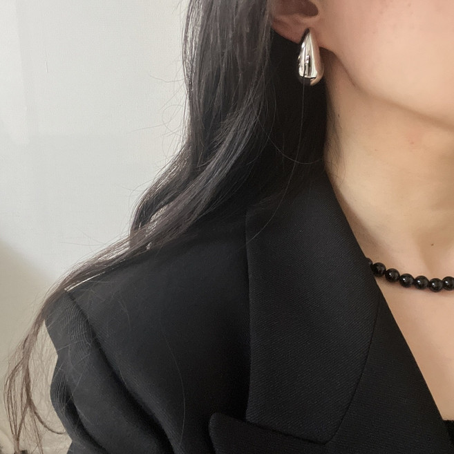 [ls.악세사리] 피넛 볼륨 귀걸이