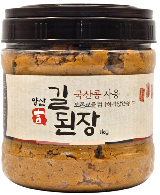 (주)길전통식품 양산 길된장(국산), 1kg, 1개