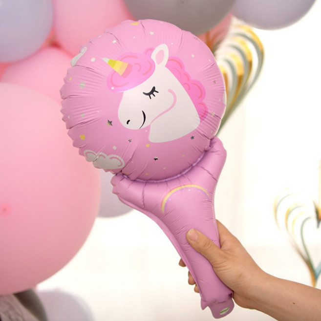 [파티지] 손풍선 모음 스틱풍선 막대풍선, N_C_손풍선_핑크 유니콘