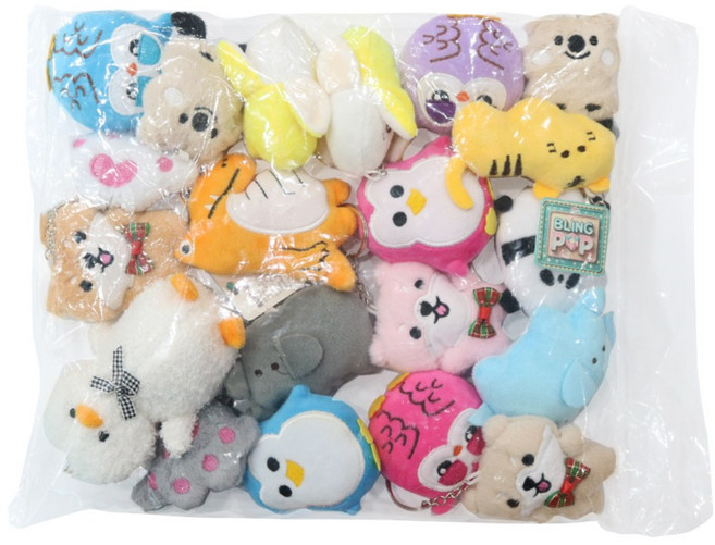 인형뽑기 인형 봉제인형 키링인형 20개 세트, 1개