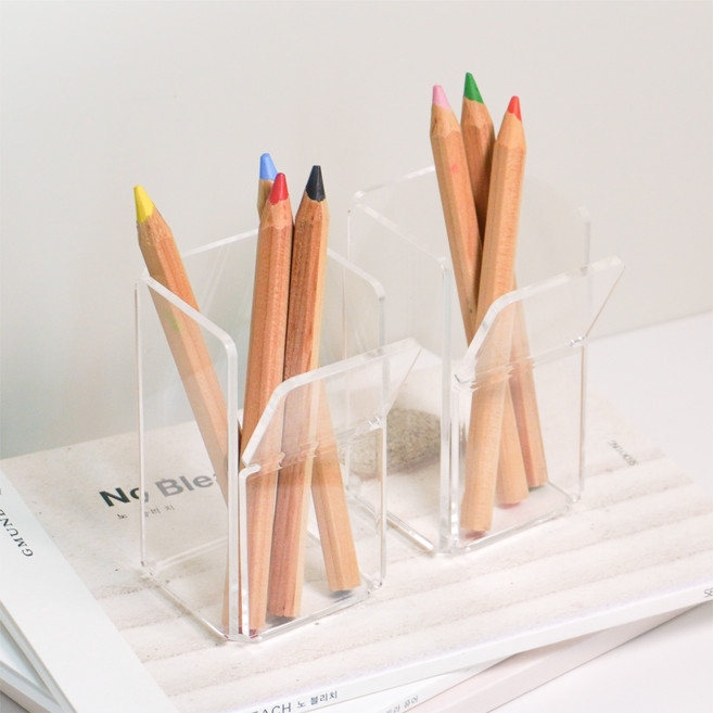 디인사이트 아크릴 다용도홀더 사각꽂이 연필꽂이, 1개, HOLOGRAM(홀로그램)