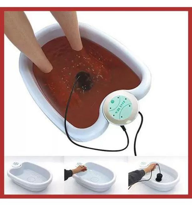 습식 족욕기 이온 해독 가정용 족탕기 스파 마사지 거품 수소 건강 힐링, 세트구성