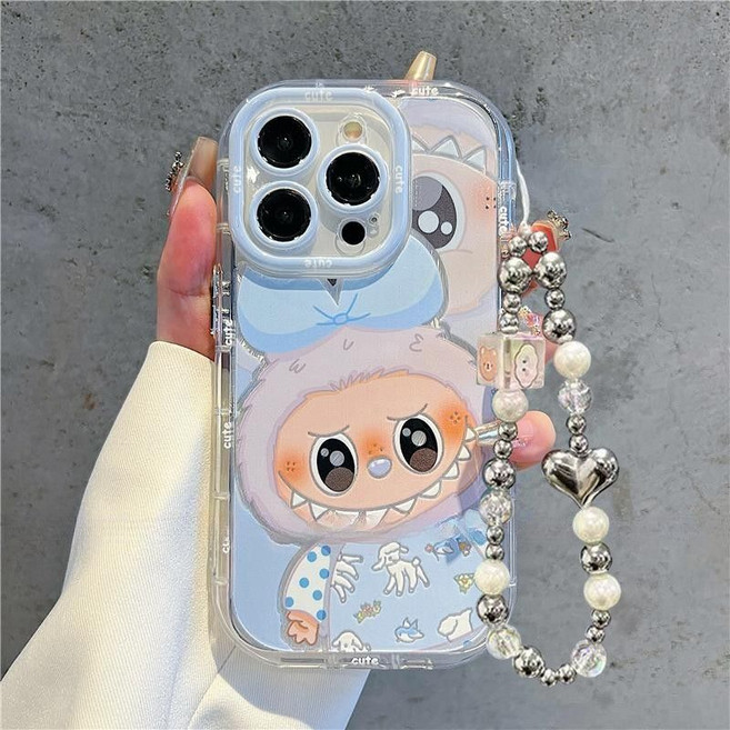 LABUBU 아이폰 15/16 폰케이스 라부부 키링 세트