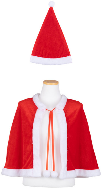 아트포유 산타 모자 망토 세트 남자 여자 크리스마스 코스튬