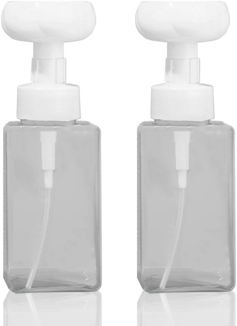 꽃잎 풍성한 버블 거품 제조 용기 450ml, 2개