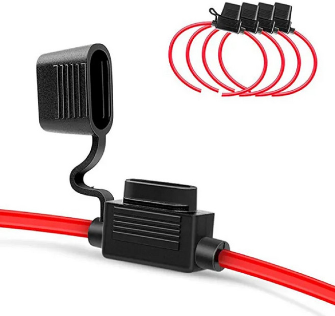 대형퓨즈용 16AWG 전선 방수퓨즈홀더 ATO Fuse Holder 휴즈 미포함 16AWG 전선