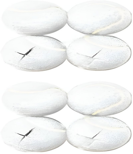 오리비아 소음방지 테니스공 의자발 커버, 8개, 화이트