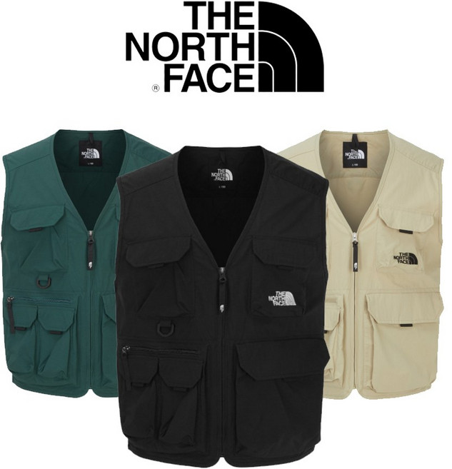 [노스페이스] 남성 조끼 등산 낚시 작업 택배 멀티포켓 아웃도어 베스트