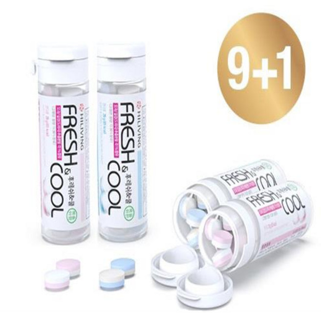 하이리빙 Fresh & cool캔디 9+1(민트 복숭아) 무설탕, 민트