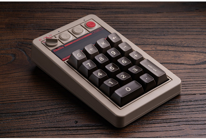 국내정발 8BitDo 레트로 18 넘버패드 Retro Mechanical Numpad, C64(차콜)