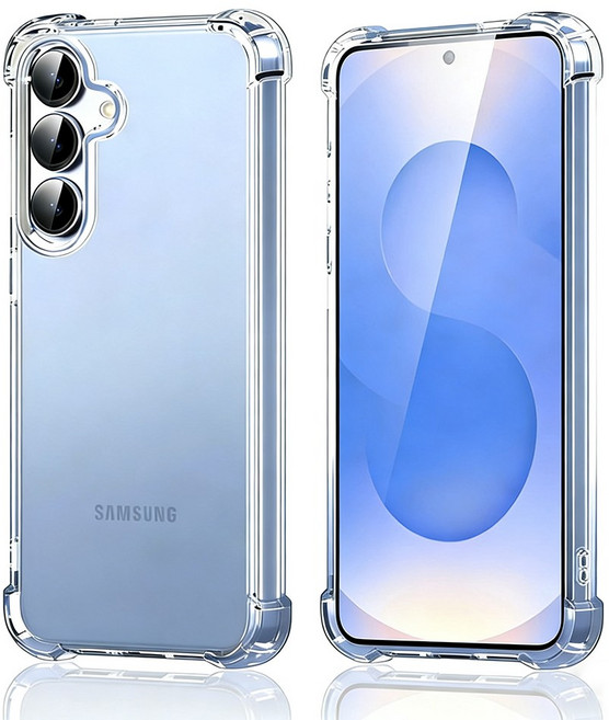 삼성 S24/S25/S26 플러스/울트라 및 아이폰17프로맥스 투명 충격방지 휴대폰케이스 4각 에어백 보호케이스 S22/S23 플러스/A17/A16/A36/A56 낙하방지 전체보호