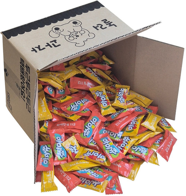 [놀러과자] 크라운 마이쮸 애플망고 캔털루프멜론 대용량 개별포장, 150개, 4g