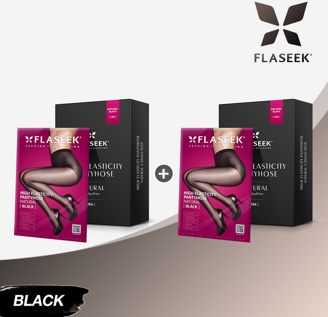 고탄력 팬티스타킹 내추럴 블랙 / 편안한 착용감 + 자연스러운 컬러 + 하이퀄리티 / 골프 승무원 학생 압박 보정 니삭스 반 세트 벌크 시스루 / 투명 고탄력 팬티 스타킹