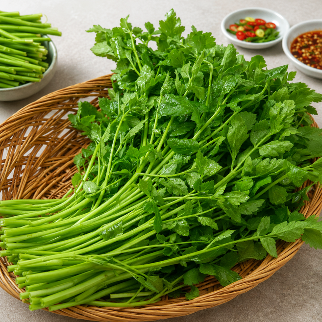 국내산 청정 청도미나리 손질 미나리 생미나리, 1개, 400g