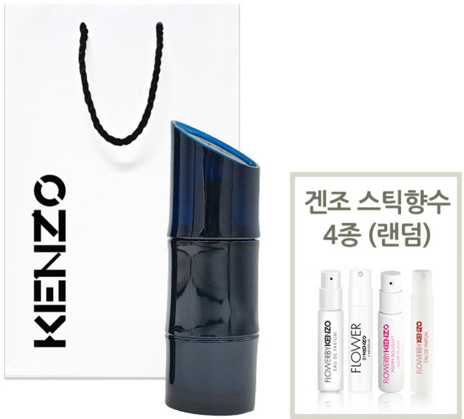 겐조 옴므 EDP 60ml + 겐조스틱 4종(랜덤) 쇼핑백, 1개